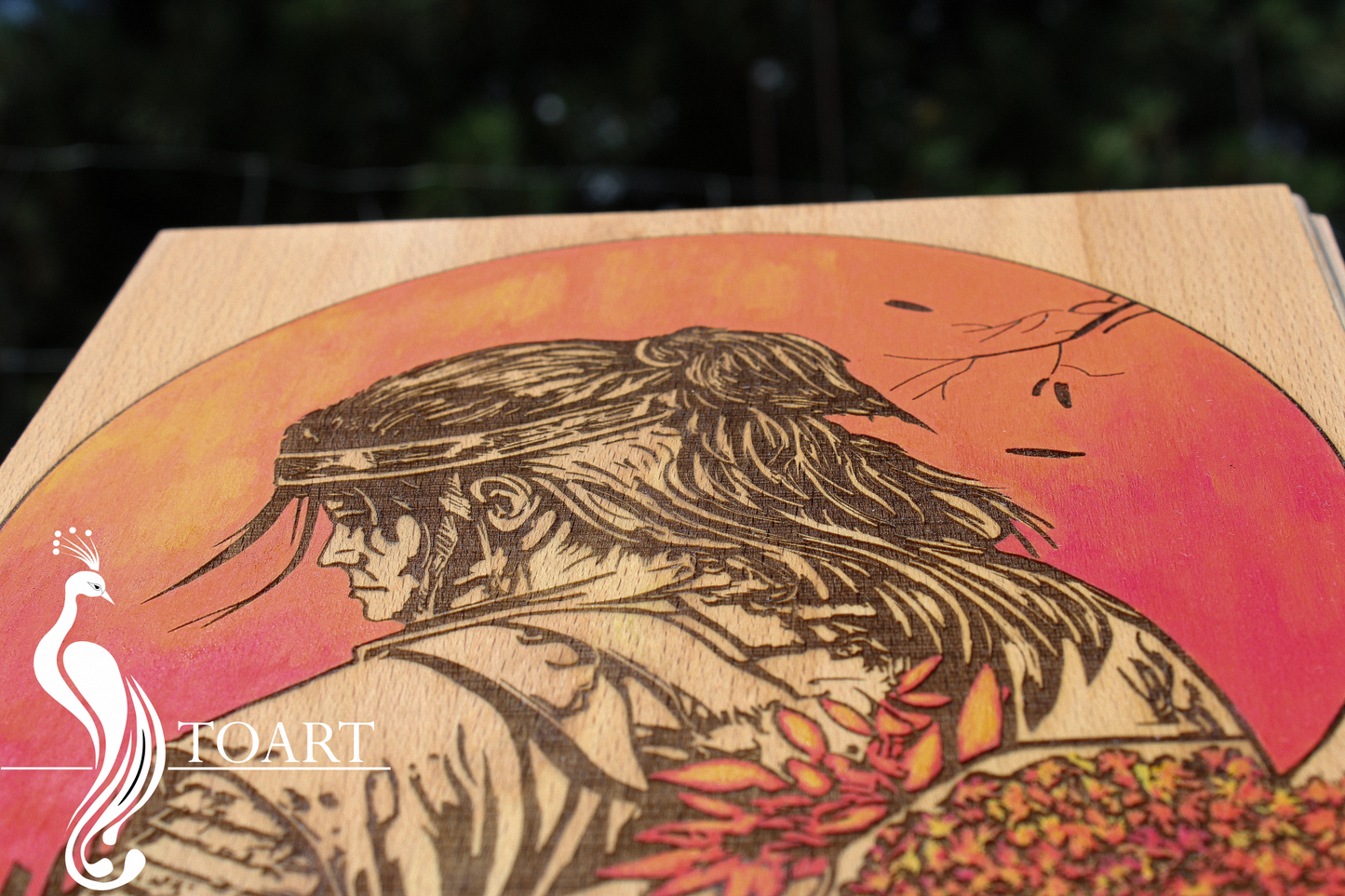 Samurai_engraved painting