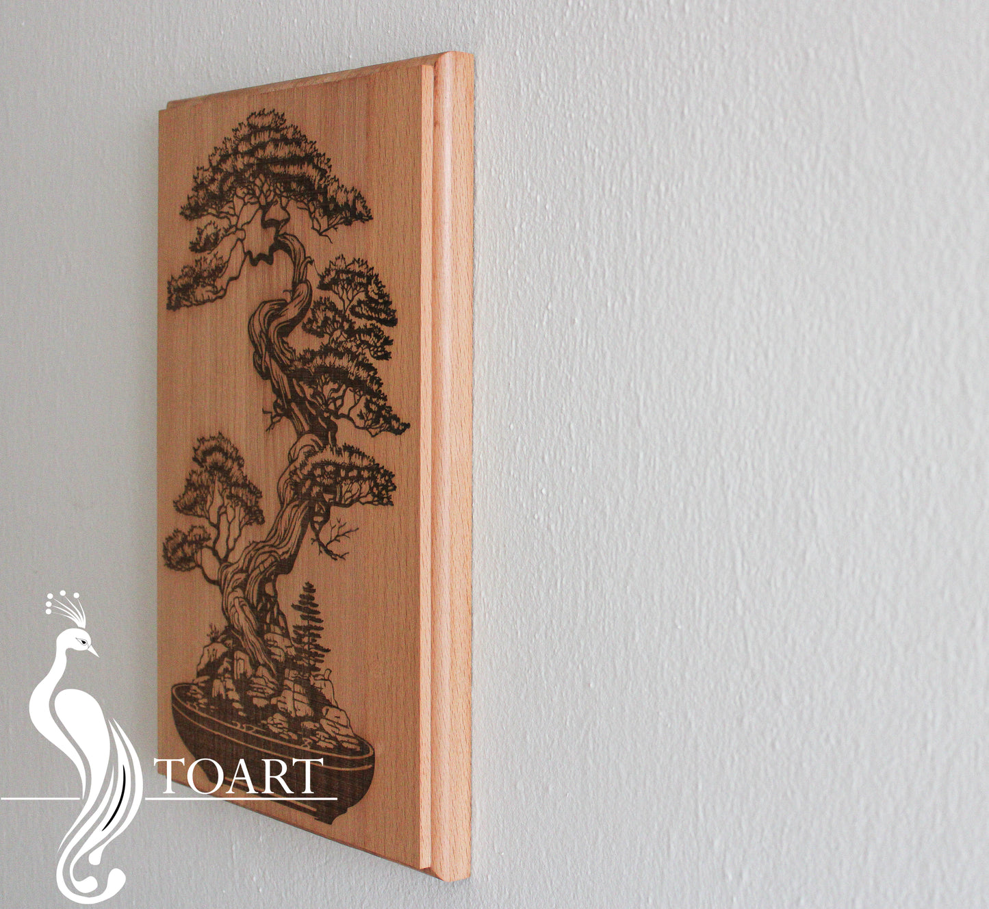 Bonsai wooden poster