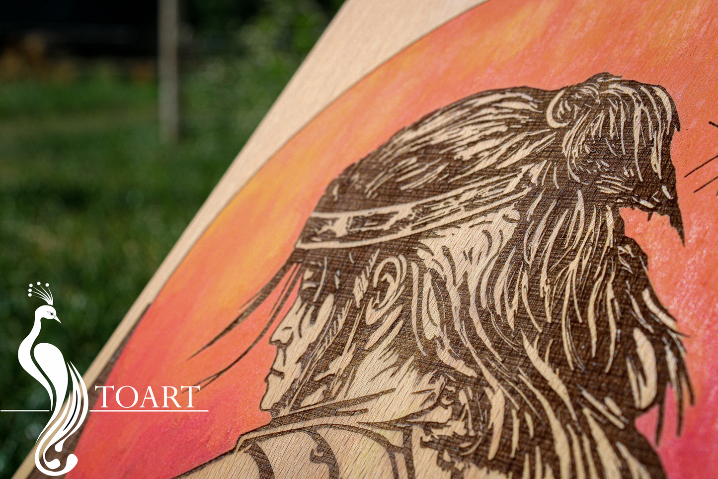 Samurai_engraved painting