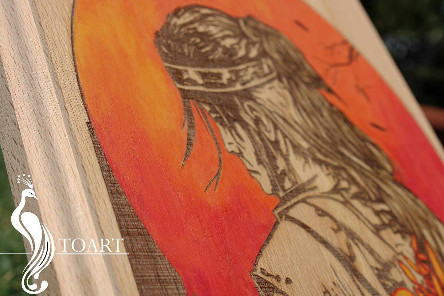 Samurai_engraved painting