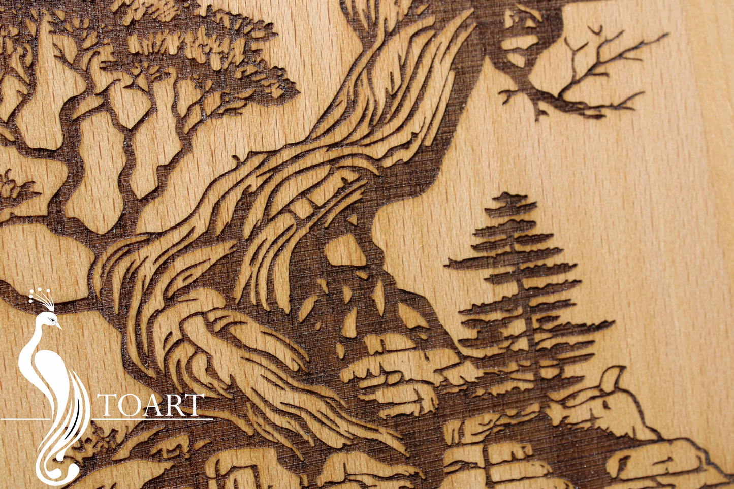 Bonsai wooden poster