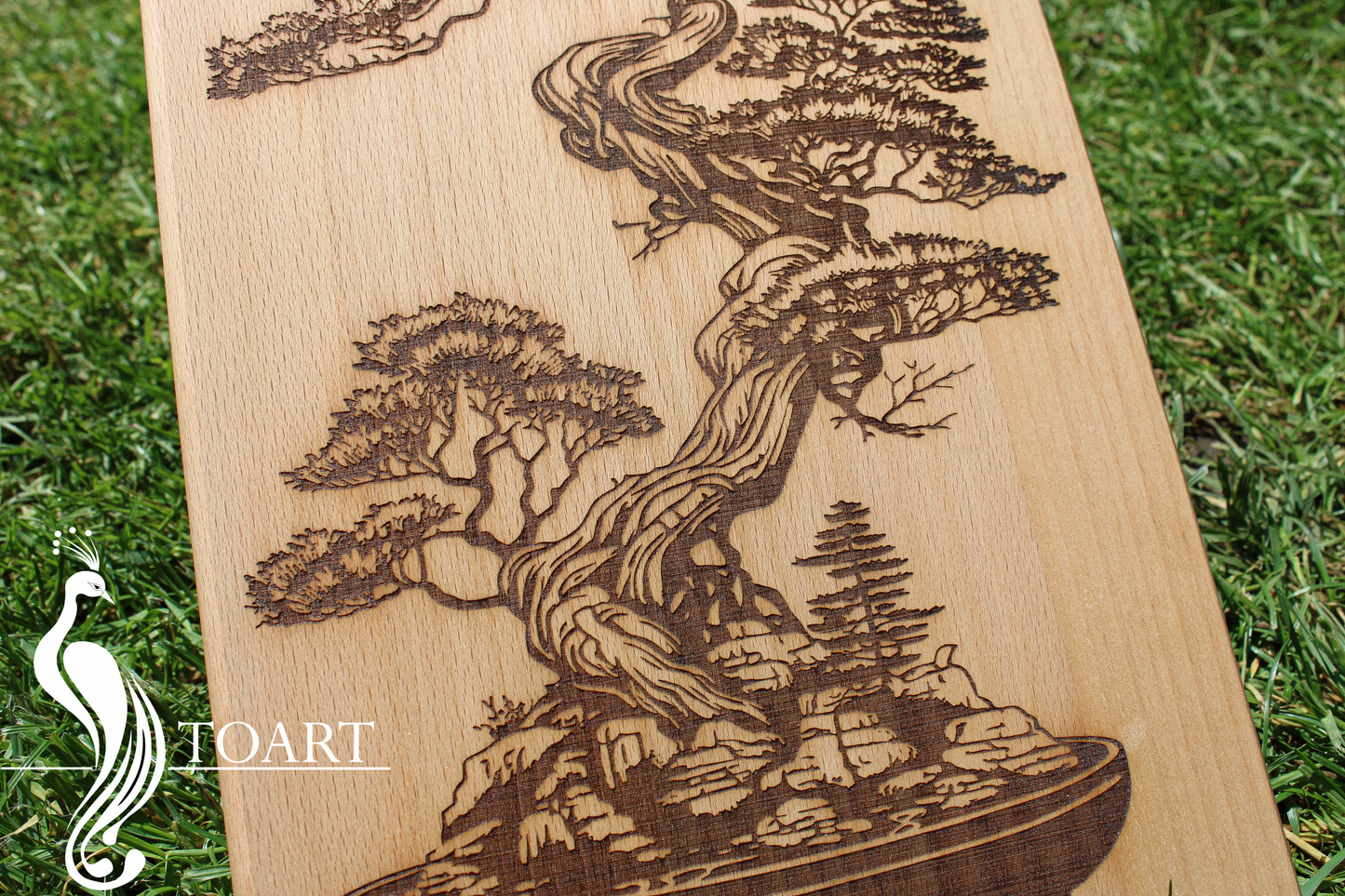 Bonsai wooden poster