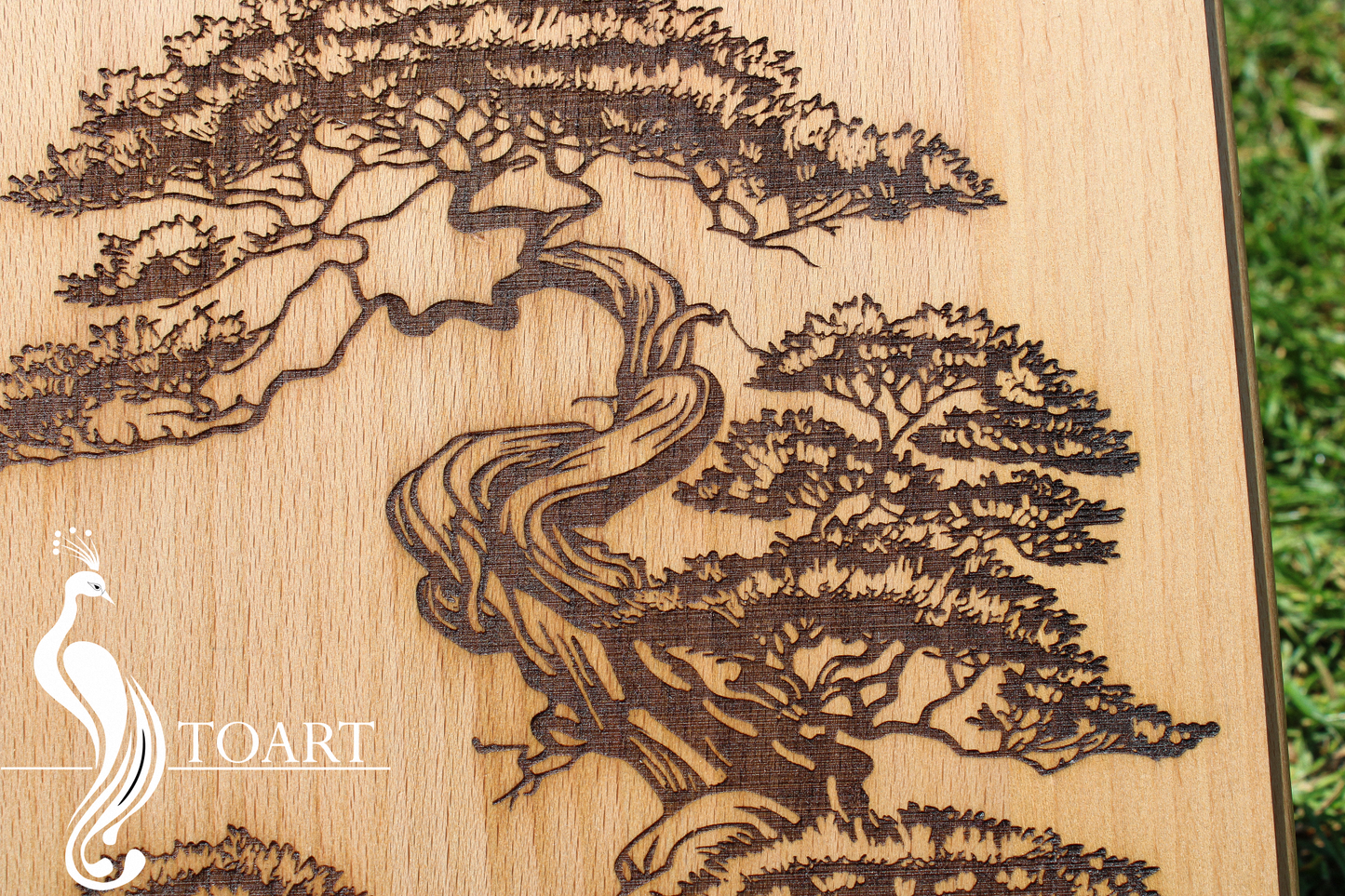 Bonsai wooden poster