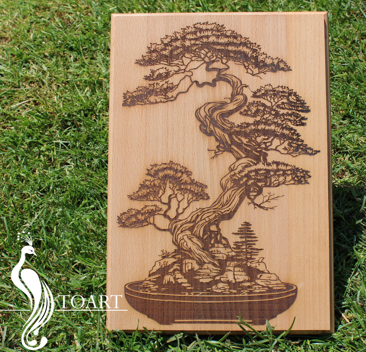 Bonsai wooden poster